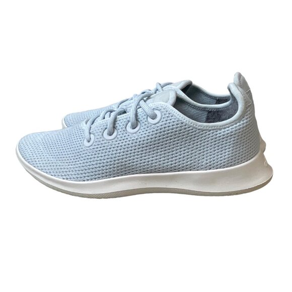 AllBirds ReRun Men's Clarity Blue & White Tree Runner Running Shoes Size M9 - Picture 6 of 9